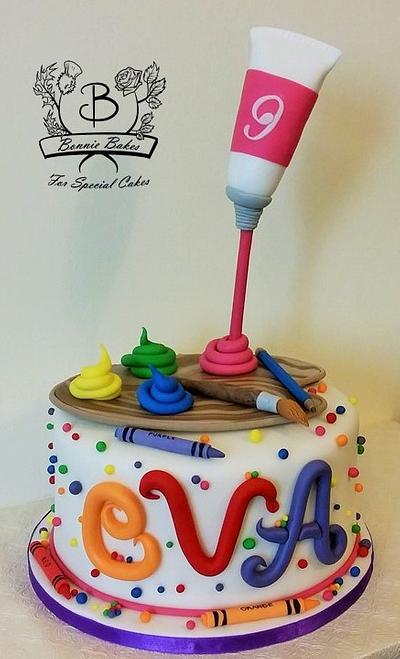 Paint cake - Cake by Bonnie Bakes UAE