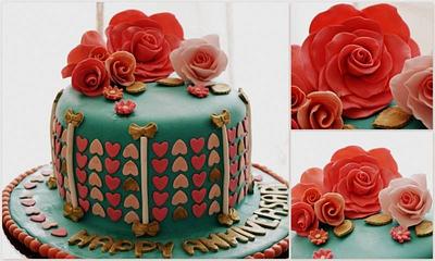 Shabby chic cake - Cake by Devina Soman