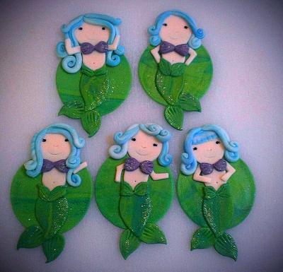 mermaid cupcakes - Cake by cheeky monkey cakes
