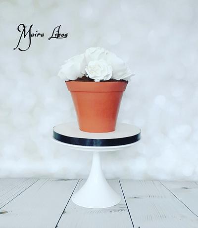 Flower pot  - Cake by Maira Liboa