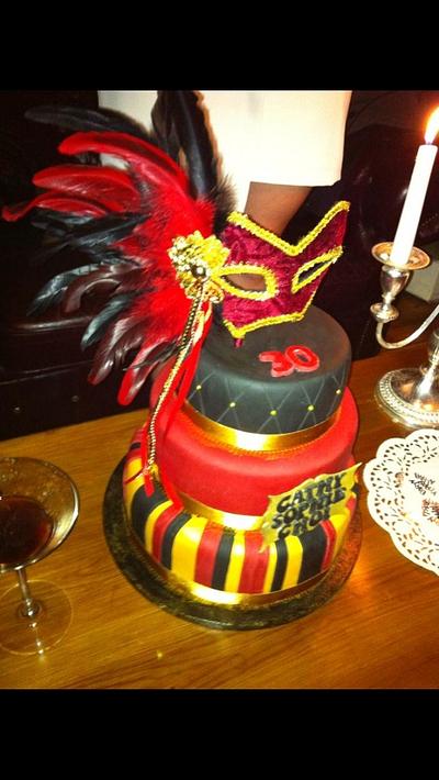 Masquerade cake - Cake by SoozyCakes