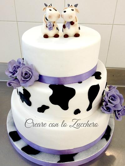 Wedding Cake Mucche ^_^ - Cake by Deborah