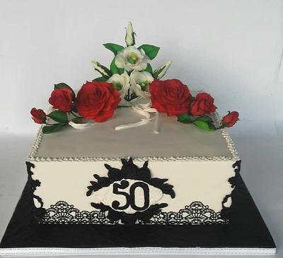 Cake for 50th anniversary - Cake by Dari Karafizieva