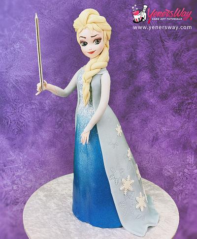 3D Elsa Cake - Cake by Serdar Yener | Yeners Way - Cake Art Tutorials