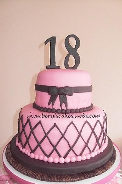 18th Birthday - Cake by Beryl 