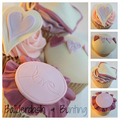 Pastel Valentine's cupcake collection - Cake by Ballderdash & Bunting