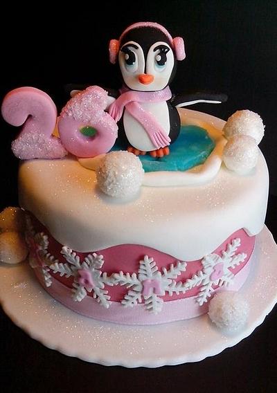 Cake sweet penguin - Cake by Aventuras Coloridas