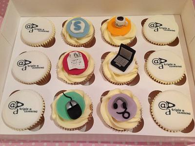 e-learning Company closing down cupcakes - Cake by Carolyn