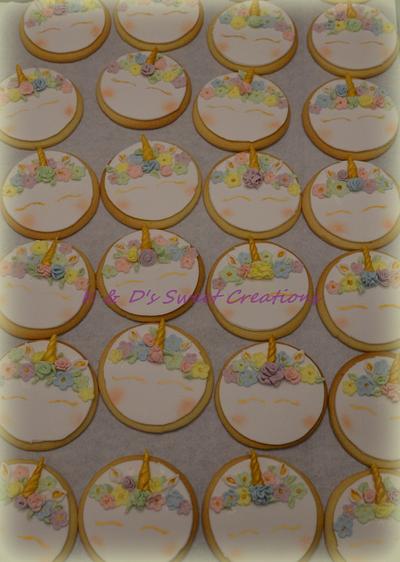 Unicorn cookies and cupcakes - Cake by Konstantina - K & D's Sweet Creations
