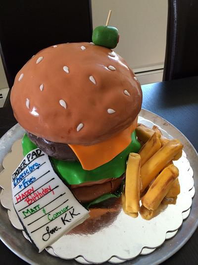 Yummy Burger - Cake by paigesmom