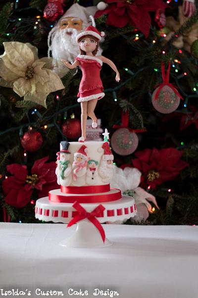 CPC Christmas Collaboration Sweet Lyla and the Snow family - Cake by Isolda's Custom Cake Design