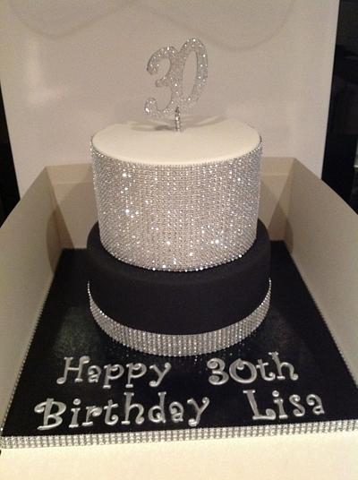 Black & Bling  - Cake by classinacake (ina)