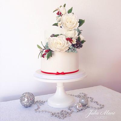 Winter Floral Cake - Cake by Julia Marie Cakes