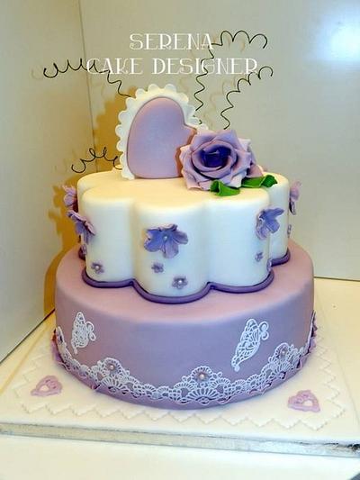 Purple Love Cake - Cake by Serena
