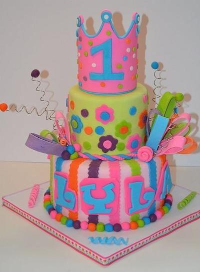 Lyla's First Birthday - Cake by Jennifer Leonard