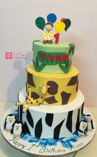 Birthday cake for little VIVAN. - Cake by D Sugar Artistry - cake art with Shabana