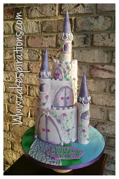 Purple Princess Castle - Cake by Chef Jen