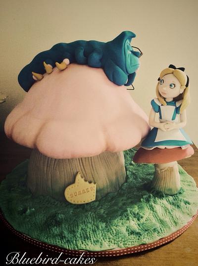 Alice and caterpillar cake - Cake by Zoe Smith Bluebird-cakes