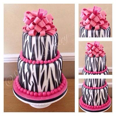 Zebra print cake - Cake by Karen