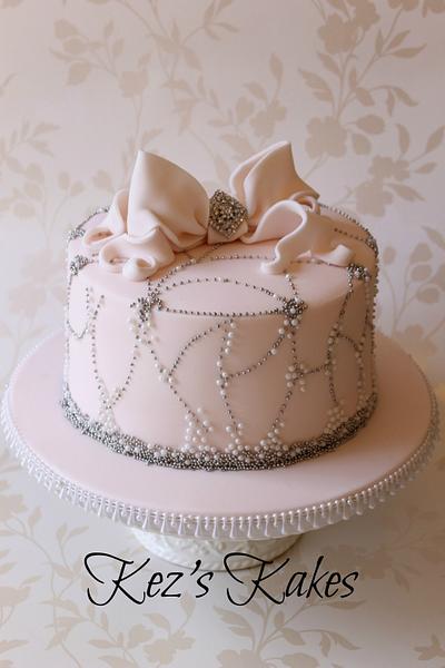 Pretty in Palest Pink - Cake by Kerry Rowe