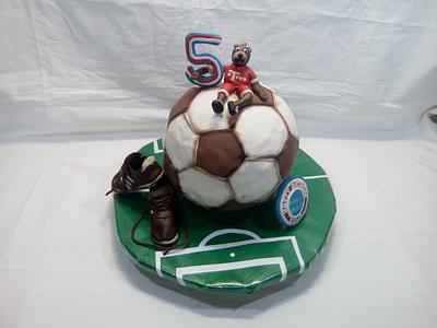 soccer birthdaycake - Cake by Aurelia'sTartArt