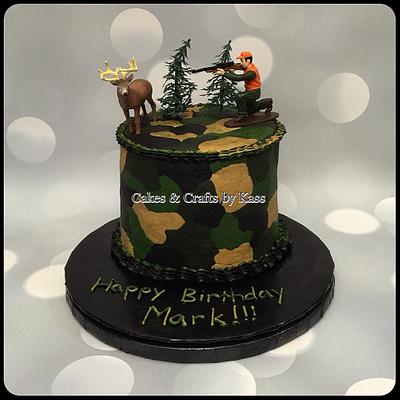 Buttercream Camo  - Cake by Cakes & Crafts by Kass 