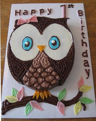Owl Cake - Cake by Jessie Sepko