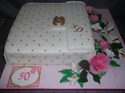 Chanel swag for 50th birthday - Cake by Willene Clair Venter