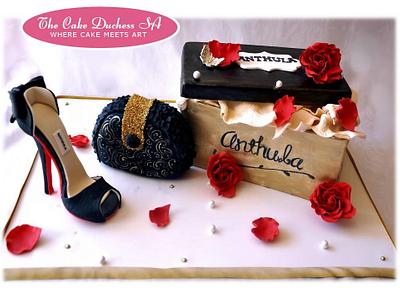 Personalised Shoe Cake - Cake by Sumaiya Omar - The Cake Duchess 