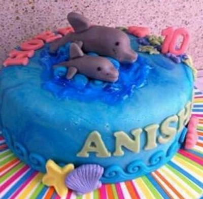 Dolphin sea cake - Cake by Dana Bakker