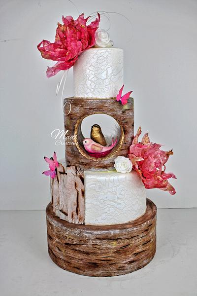 wedding cake by Madl créations  - Cake by Cindy Sauvage 