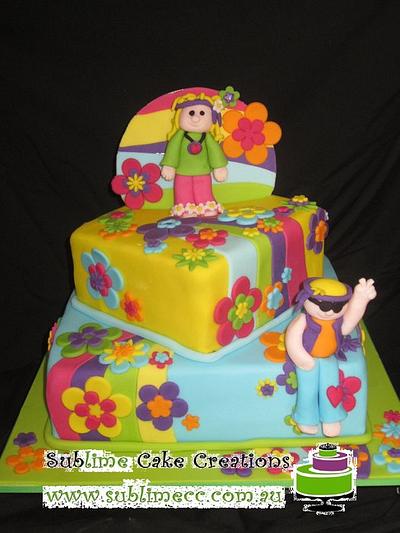 HIPPY 50th/ SURPRISE WEDDING - Cake by Sublime Cake Creations