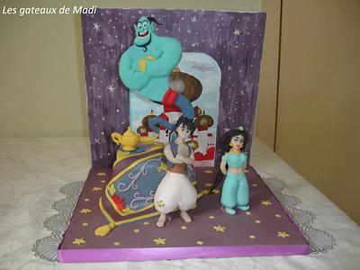 Aladdin and Jasmine - Cake by ginaraicu
