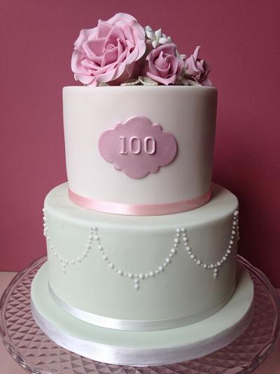 100th birthday cake - Cake by SallyJaneCakeDesign