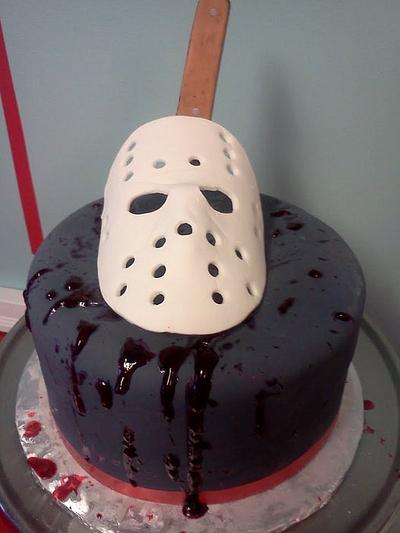Nod to Friday the 13th - Cake by Shannon