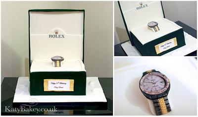 Rolex Watch  - Cake by Katy Davies