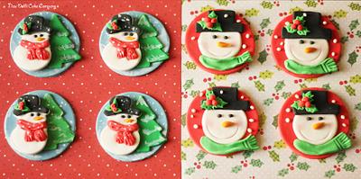 Christmas cupcake toppers - Cake by Smita Maitra (New Delhi Cake Company)