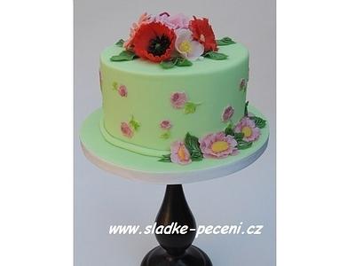 Garden in bloom - Birhday cake - Cake by Zdenka Michnova