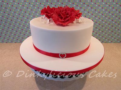 Last minute wedding cake - Cake by Dinkylicious Cakes