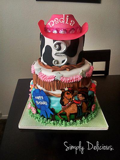 Cowgirl  - Cake by Simply Delicious Cakery