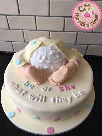 Baby shower cake  - Cake by Thefairycaker