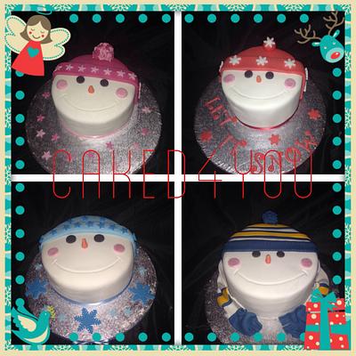 Snowmen cakes - Cake by Clare Caked4you