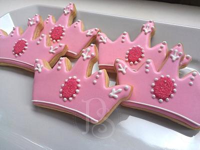 Princess Tiara Cookies - Cake by Alicia