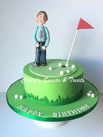 grumpy grandad golfer - Cake by clairessweets