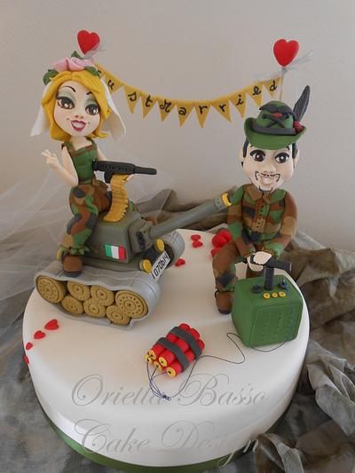 Marriage in military style - Cake by Orietta Basso