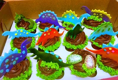 Chocolate Dino Cupcakes - Cake by Fun Fiesta Cakes  