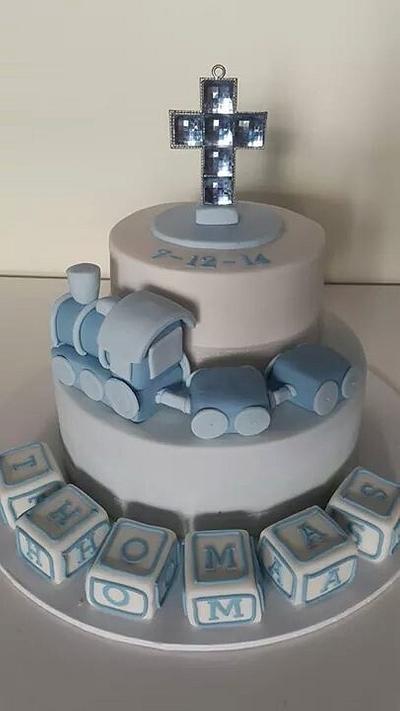 Baptism cake - Cake by Julie's Heavenly Cakes 