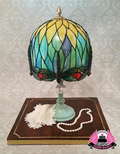 Dragonfly Tiffany Lamp - Cake by Cakes ROCK!!!  