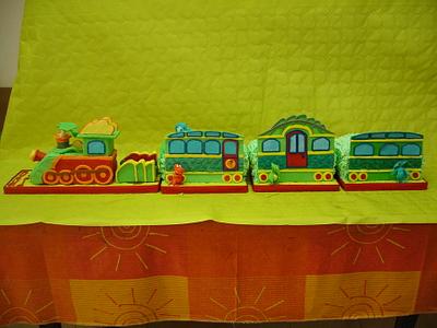 dino's  train - Cake by PinkCakE