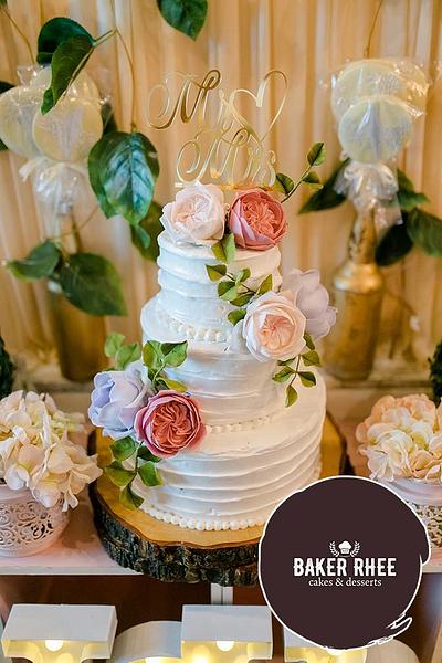 3 Tier Wedding Cake - Cake by Baker Rhee Cebu